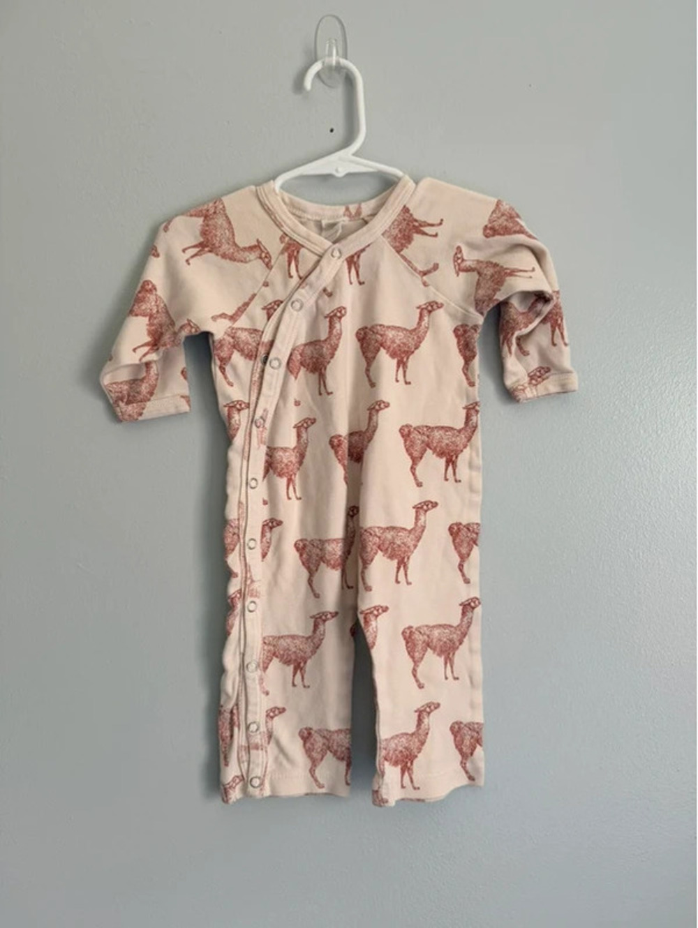 Kate Quinn Llama Kimono Romper 6-12M - One Piece